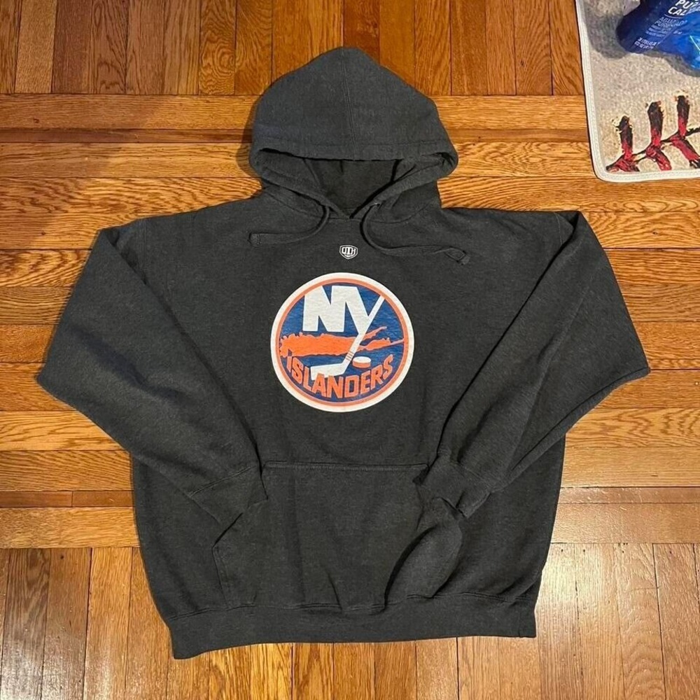 Y2K Oversized Old Time Hockey Islanders Hoodie‎
